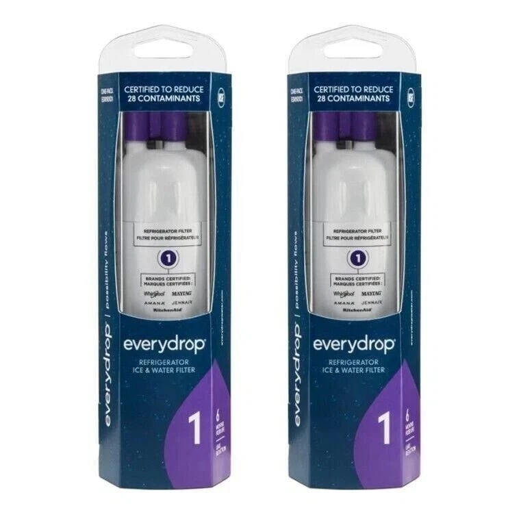 2-PACK ΕVΕRYDROP ΕDR1RXD1 Refrigerator Wate Filter 1 Replacement NEW US