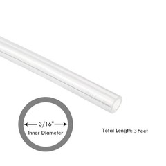 High Temp Pure Silicone Hose 3 Feet – 3/16″ ID Flexible Tubing for Winemaking
