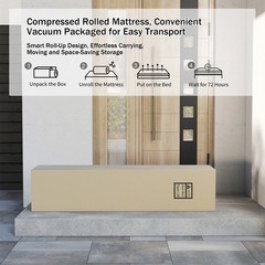 8″ 12″ 14″ Mattress Gel Memory Foam Pocket Spring Twin Full Queen King In A Box