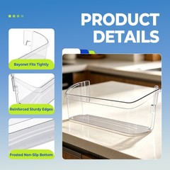 Door Shelf Bin For Frigidaire Refrigerator FFSS2615TE3 LFSS2612TF0 242126602