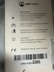 Airthings 223 Corentium Home Radon Detector New Sealed