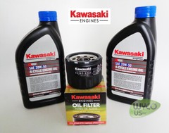 OEM ENGINE OIL CHANGE KIT, (2) OIL 20W-50 & (1) OIL FILTER 49065-7007,49065-0721