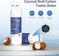 Whirlpool EDR1RXD1 Refrigerator Water Filter 1 | OEM Certified | 3-Pack Genuine