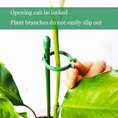 8 Pack Small Plant Support Plant Stakes, Adjustable Garden Single 11.8 Inch