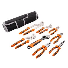 VEVOR Pliers Set Groove Joint Pliers 8-Piece High Carbon Steel 12″/10″/8″/6″