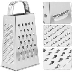Kitchen Stainless Steel 4-Sided Box Food Grater Vegetable Cheese Slicer Shredder