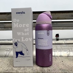 Owala 24/32oz FreeSip Stainless Steel Water Bottle – Glitter Purple-2026 Gift