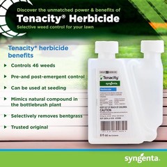 Tenacity Herbicide, 8 oz. Bottle, Covers 1 Acre, Syngenta Selective Herbicide