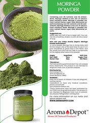 Moringa Powder oleifera Leaf 100% Pure Natural Superfood Gluten Free Lot