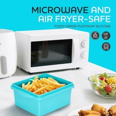 2 Cup Silicone Freezer Trays with Lids, Silicone Soup Freezer Molds – Leakproof,
