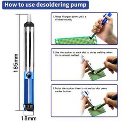 New Electric Soldering Iron Welding Gun Tool Kit Solder Wire Desoldering Pump US