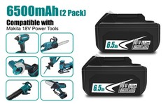 2 Pack 6.5Ah Battery For Makita 18V LXT Lithium-Ion Tool BL1830 BL1850 BL1860