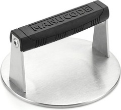Stainless Steel Burger Smasher 3.25 LB – 8 Inch Steak Weight Smash Burgers Bacon