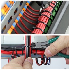 1000pcs 3″ 11 Lbs Cable Zip Ties Self-Locking Small Nylon 1/8″ Black