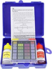 Swimming Pool Spa & Hot Tub 3-Way Chlorine Bromine (OTO) & pH Drop Test Kit