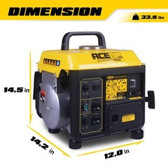 1200W Gas Tank Portable Small Generator For Power Outages Home Outdoor Use Quiet