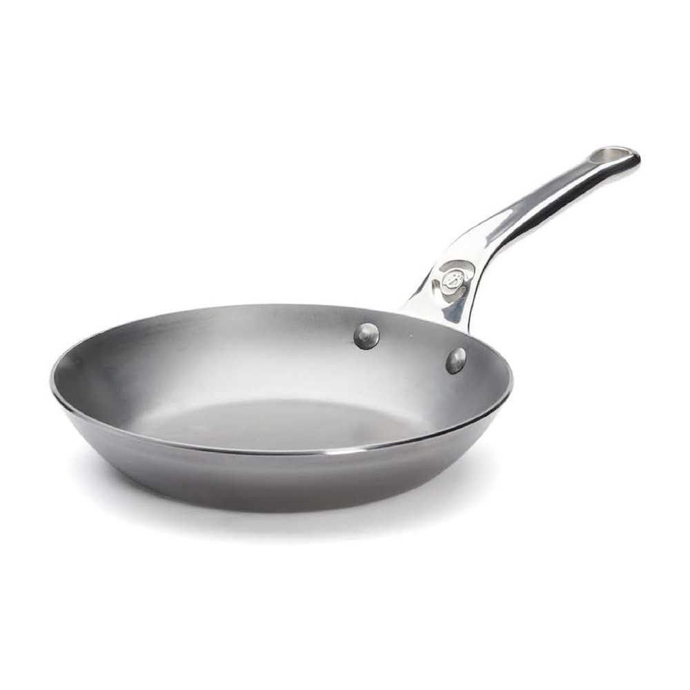 MINERAL B Pro Carbon Steel Fry Pan – 8” Diameter, 5.5” Cooking Surface – Idea…