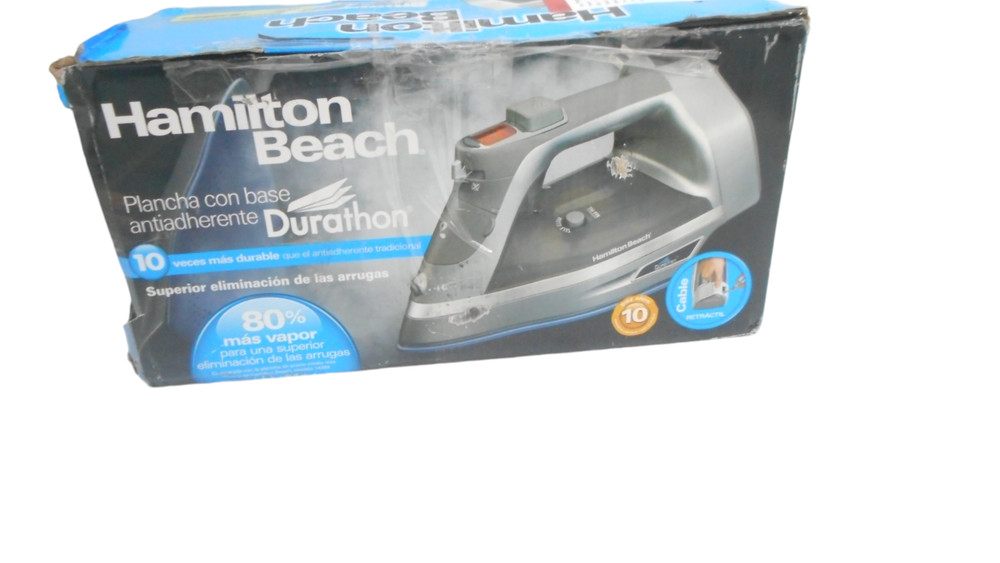 DURATHON. DIGSTAL Hamilton Beach Nonstick Iron — Silver/Gray — 19901