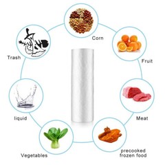 4 Rolls 12″x20″ Plastic Produce Bag on a Roll Clear Food Vegetable Storage Bags