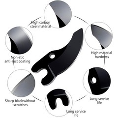 2Pcs N920015 & 1Pcs Na044629 Cordless Pruning Shears Replacement Blades Compatib