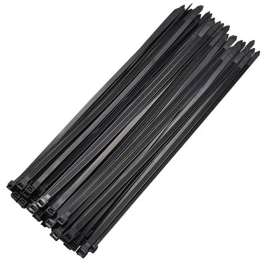 100-1000pcs 8″ 12″ 14.5″ 18″Heavy Duty Nylon Plastic Cable Wire Zip Ties Wrap US