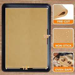 200 Precut Parchment Paper Sheets 12×16 – Unbleached, Non-Stick, Greaseproof