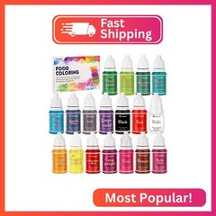Food Coloring Liquid Set,18 Colors x 10ml Food Grade Food Dye Edible Vibrant Liq