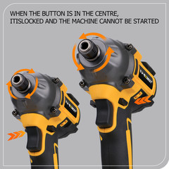 Brushless Cordless Impact Driver For Dewalt 20V Max Battery 1/4″ Compact 2 Speed