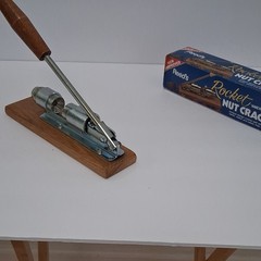 Reed’s Rocket Nut Cracker Traditional Metal Wood Silver Brown Less Than 10 in