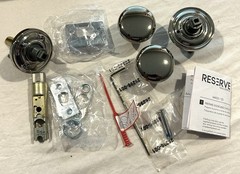 Baldwin Reserve Round Knob Privacy POLISHED NICKEL SET SKU: 9BR3532-137