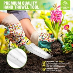 WORKPRO 12.5″ Weeder Puller Tool 4-in-1 Garden Trowel Hori Hori Garden Knife NEW