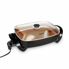 Caynel 16 Inch Non-stick Electric Skillet with Glass Cover 16″ x 12″ x 3″