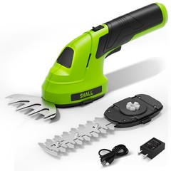 SHALL 2 in 1 Cordless Grass Shear & Hedge Trimmer – 7.2V Electric Bush Trimmer