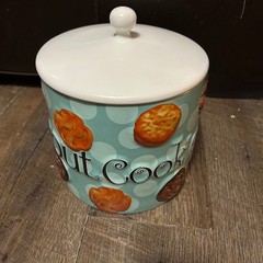 Rare Collectible Girl Scout Cookie Jar – 2006 Ceramic Blue Large 4 Quarts
