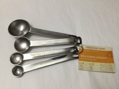 New Williams Sonoma Stainless Steel Measuring Spoons Set Of 4