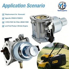 New CARBURETOR FOR KAWASAKI FITS FR651V, FR691V, FR730V, 15004-0984