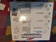 Donvier Manual Hand-Crank 1-Quart Ice Cream Maker White Box Instructions