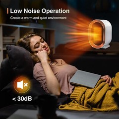 Space Heater for Room Indoor Use 1200W Fast PTC Ceramic Instant Heating Fan