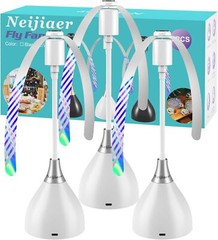 2/3/4PCS Fly Fans for Tables, Fly Repellent Fan Indoor Outdoor for Picnic, Party