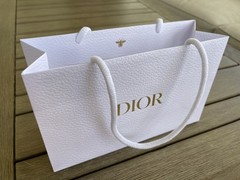 DIOR Classic White Gift Shopping Bag Small Rectangle NEVER USED