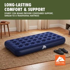 Twin Air Mattress, 10 Inch Air Bed, Inflatable Air Mattress, Blow up Mattress wi