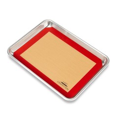 2 Non-Stick Silicone Baking Mats Tray Pan Liners Quarter Sheet 8-1/2″ x 11-1/2″