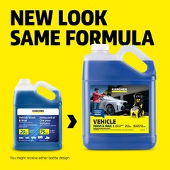 Kärcher Pressure Washer Detergent Vehicle Wash & Wax, Car Cleaner – 1 Gallon
