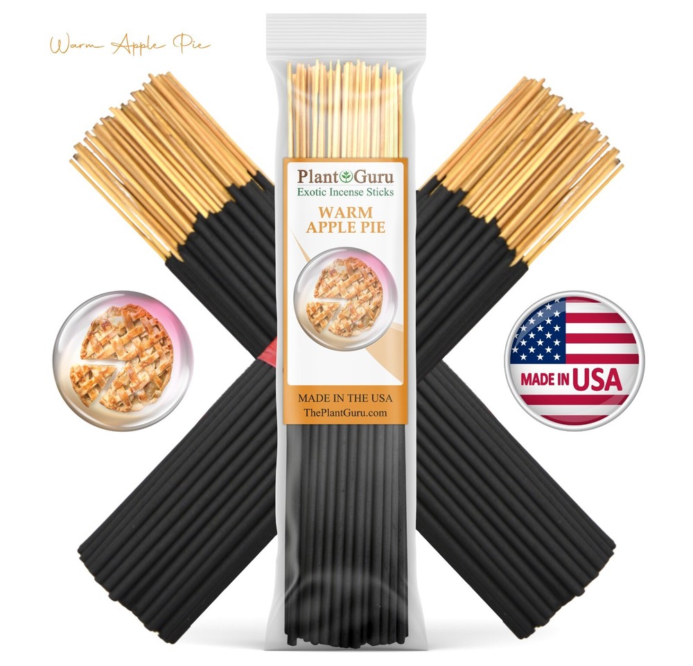 WARM APPLE PIE Incense Sticks 7″ Bulk Pack Wholesale Hand Dipped Lot