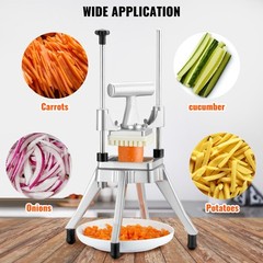 VEVOR 1/4” Vegetable Dicer Commercial Fruit Slicer Chopper French Fry Cutter