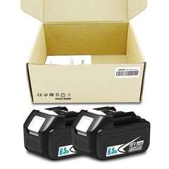 2 Pack 6.5Ah Battery For Makita 18V LXT Lithium-Ion Tool BL1830 BL1850 BL1860