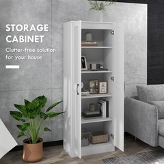 HOMCOM Pantry Storage Cabinet w/ Shelves, Refurbished