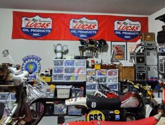 3′ x 15′ HARLEY DAVIDSON Trackside Banner Mancave Garage Flag