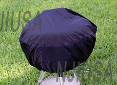 BBQ Grill Cover w/ drawstring fits Weber Jumbo Joe Gold 18″ tabletop model