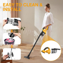 500W Cordless Handheld Vacuum Cleaner Portable Car Auto Home Wireless W/ Battery